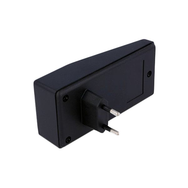 PP059N CAJA CONECTABLE DE ABS NEGRO (RAL 9005) IGNÍFUGO  120x56x18-35mm