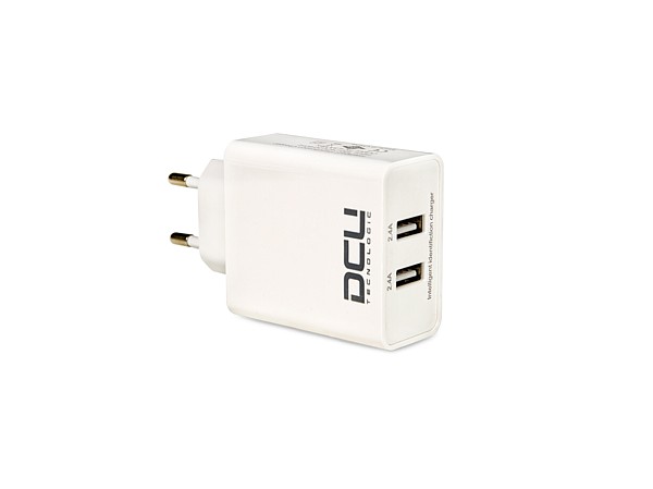 Cargador inteligente con 2 Puertos USB 5V 4.8Amp