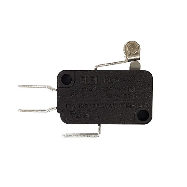 Microrruptor 28x16x10mm 16A/250Vac Leva 13mm +Roldana faston 6,3mm
