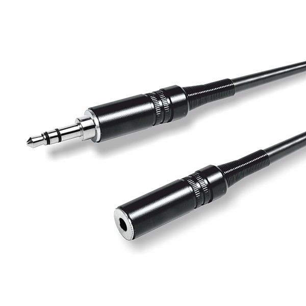 Cable de Sonido Profesional JACK3,5St M - JACK3,5St H 10mt