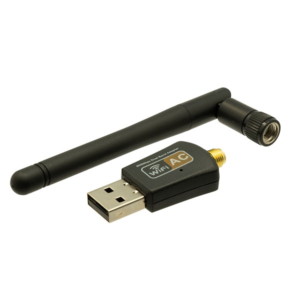 Adaptador WIFI USB 600Mbps + 5dBi antena