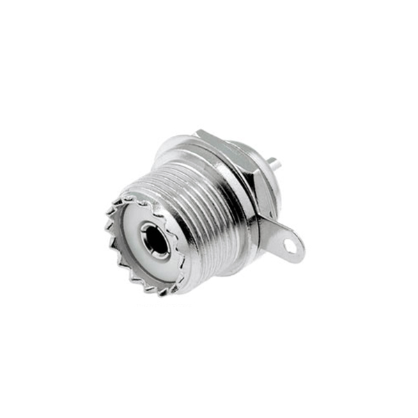 Conector UHF Hembra Chasis Roscada