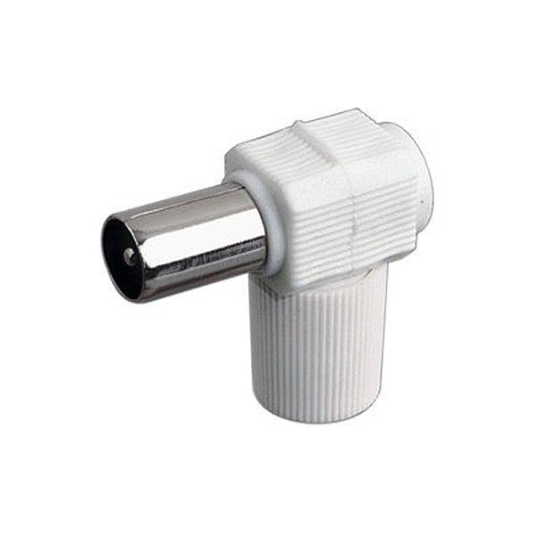 Conector Antena 9mm Macho Acodado Plastico