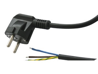 Cable Shucko-Libre 1,8mts 3x1mm2 Negro