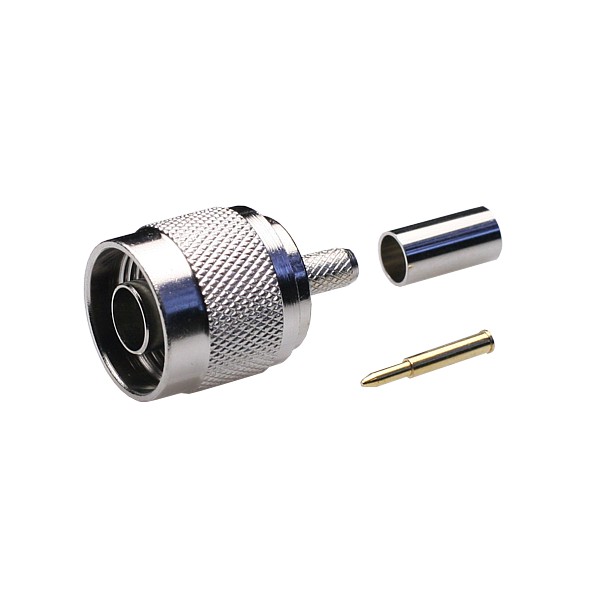 Conector N Macho RG58 Crimpar 