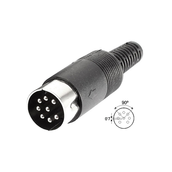Din 8C 90º Macho