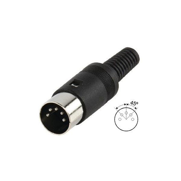Din 5C 45º Macho