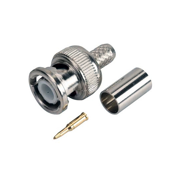 Conector BNC Macho RG58 Crimpar