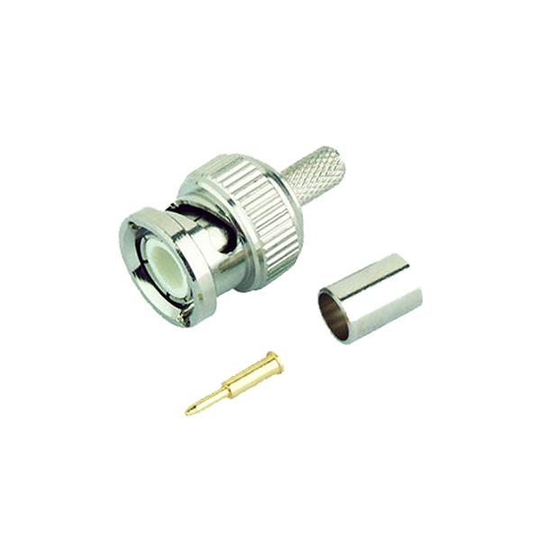 Conector BNC Macho RG174/FLEX3 Crimpar