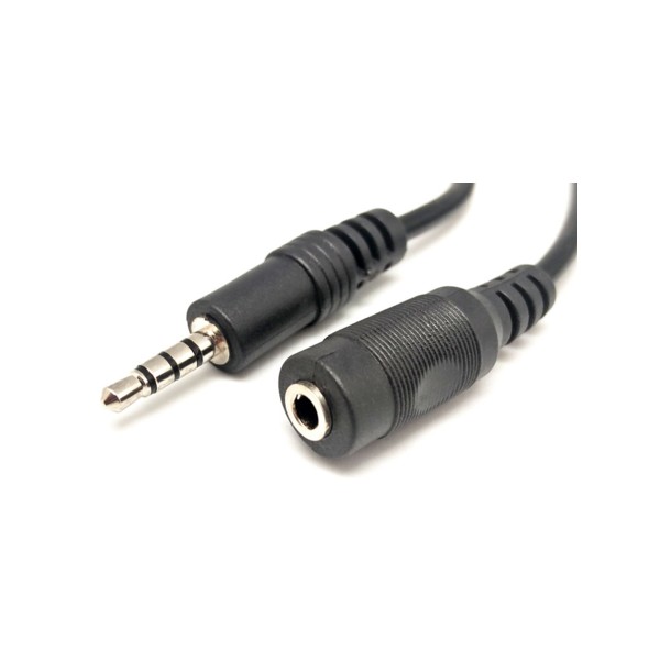 Prolongador Jack 3,5mm 4 Contactos 1,5mts