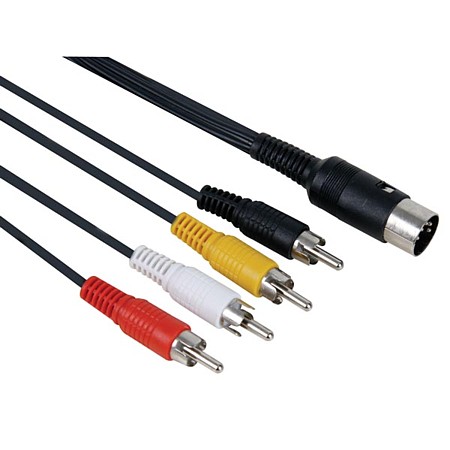 CONEXION DIN5C/4RCA (IN-OUT) 1MT AUDIO