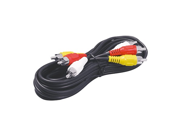 CONEXION 3RCA/3RCA 1,5mt. AUDIO/VIDEO