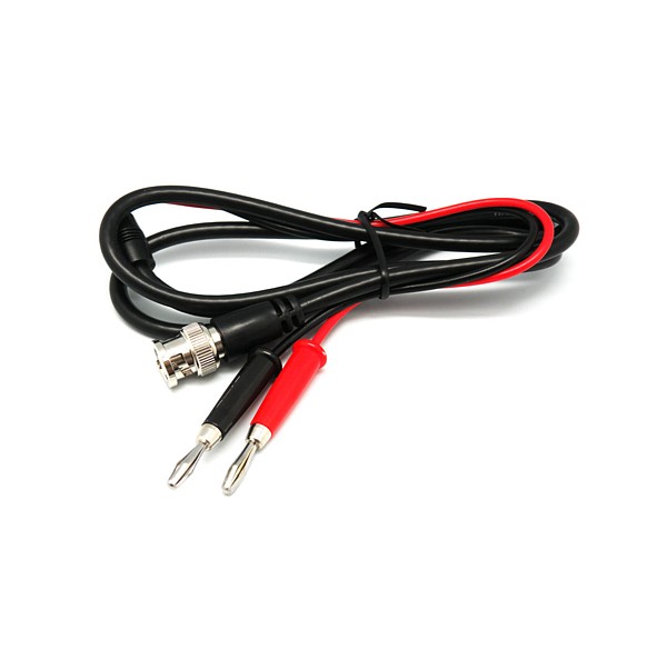 Conexión BNC Macho / 2xBananas 4mm 1,20mts