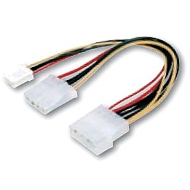 CABLE ALIMENTACION MOLEX 4C / MOLEX 4C + FLOPPY