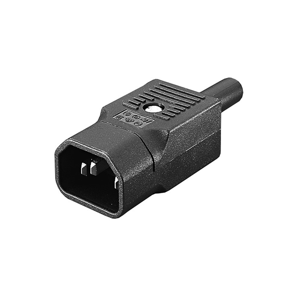 Conector IEC320 C14 Macho Recto 
