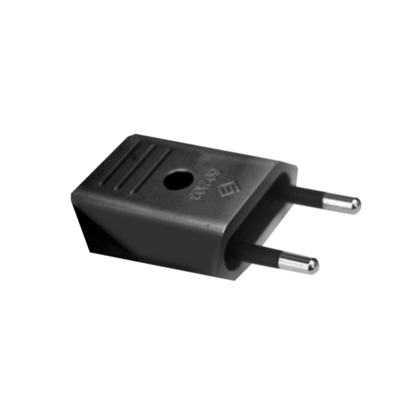 Clavija Electrica Macho 10A 250V Negra