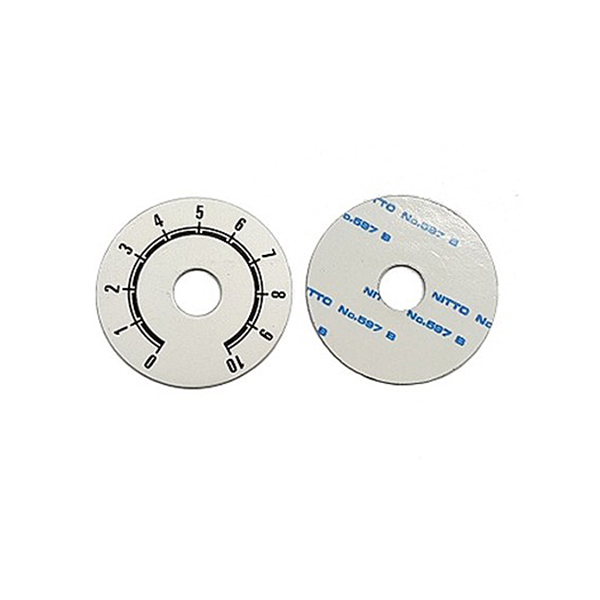 Caratula Numerada 0-10 40mm Plata