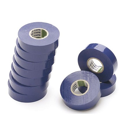 Cinta aislante PVC 19mm x 20mts Azul