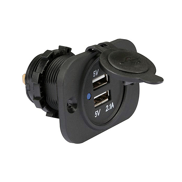 Toma de carga para panel 2xUSB-A 2,1A