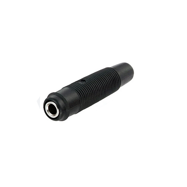 Banana Hembra 4mm Negra con tornillo