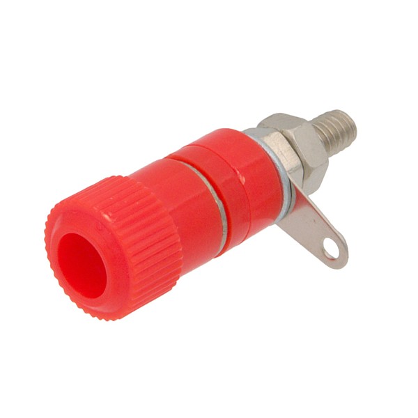 Borne 4mm Rojo 30Vac-60Vdc 24A