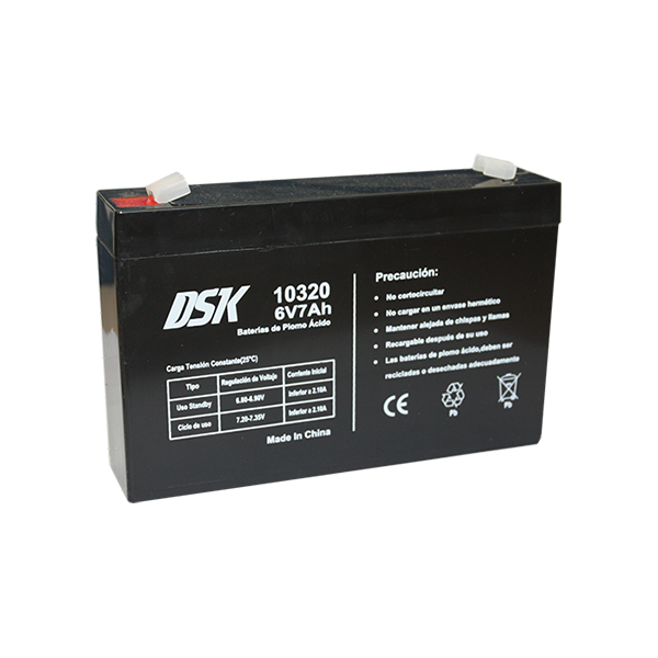 Bateria 6V 7Amp Plomo AGM