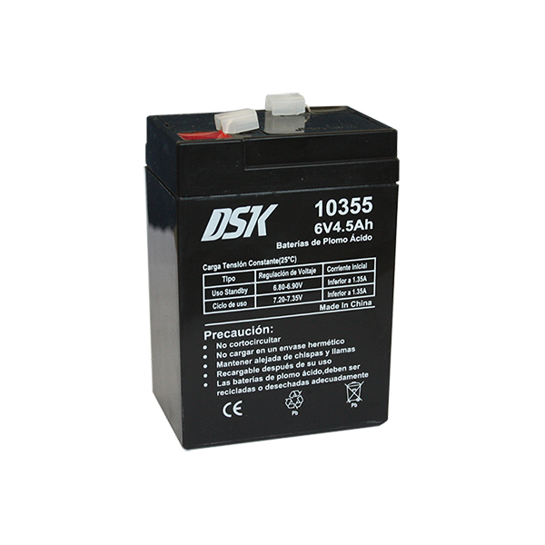 Bateria 6V 4,5Amp Plomo AGM