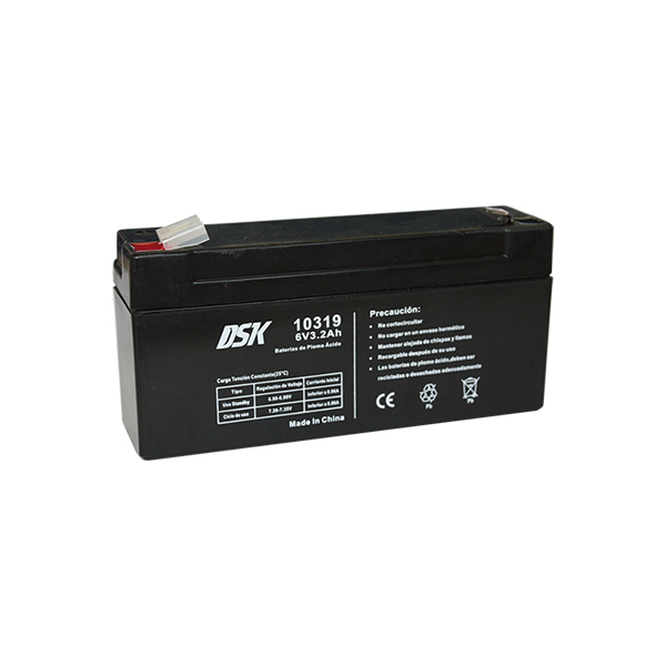 Bateria 6V 3,2Amp Plomo AGM