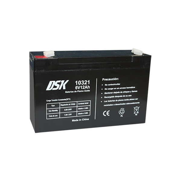 Bateria 6V 12Amp Plomo AGM