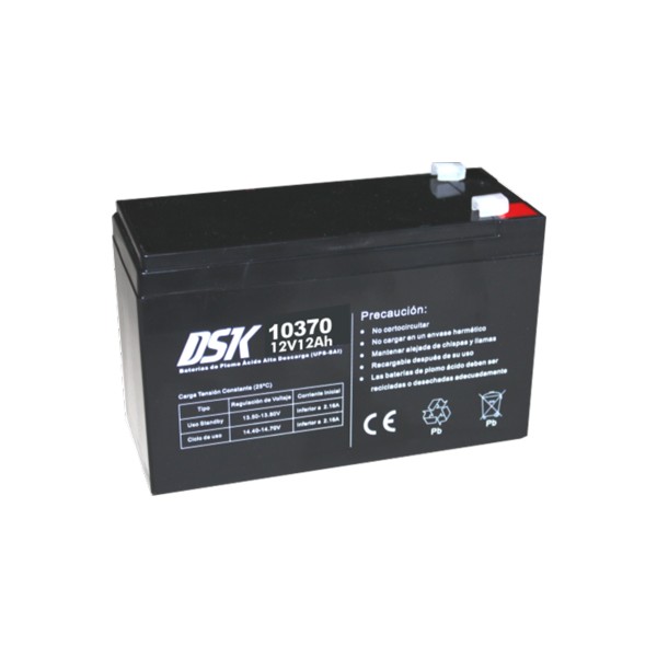 Bateria 12V/12A Alta Descarga