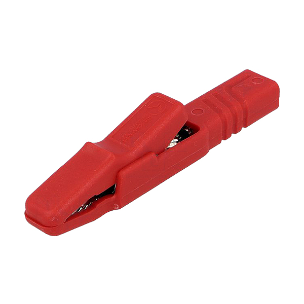 Pinza Cocodrilo Aislada AK-2S Roja Hirschmann