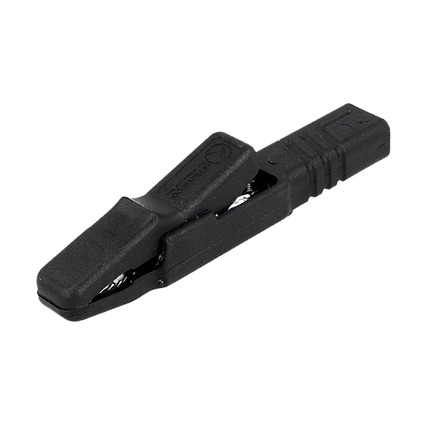 Pinza Cocodrilo Aislada AK-2S Negra Hirschmann