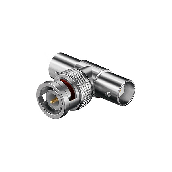 Adaptador BNC Macho/2xBNC Hembra