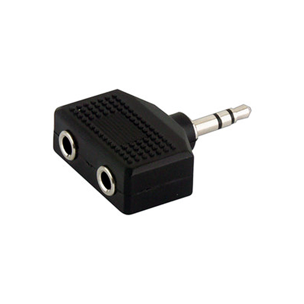 Adaptador Jack3,5St Macho/2 x Jack3,5St Hembra