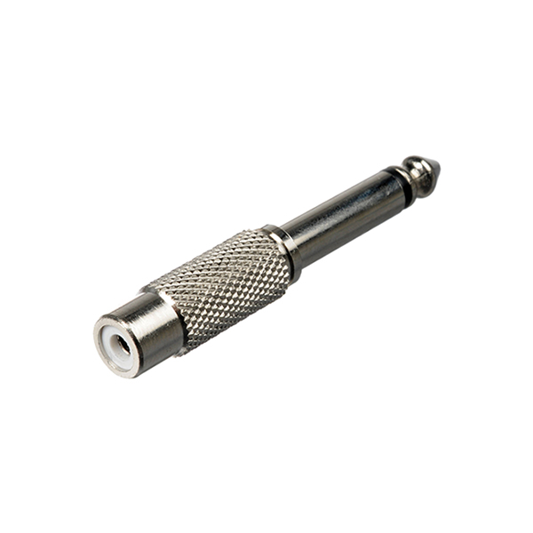 Adaptador Jack6,3Mo Macho/RCA Hembra Metalico