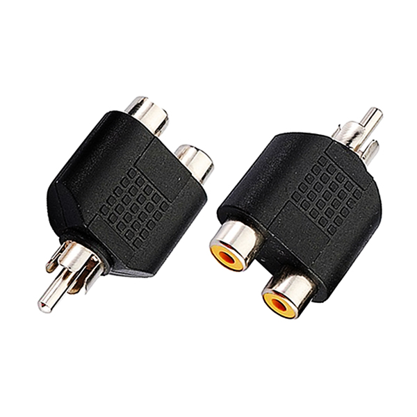 Adaptador RCA Macho/2 x RCA Hembra