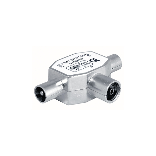 Adaptador Antena Hembra a 2xMachos Inductivo Blindado