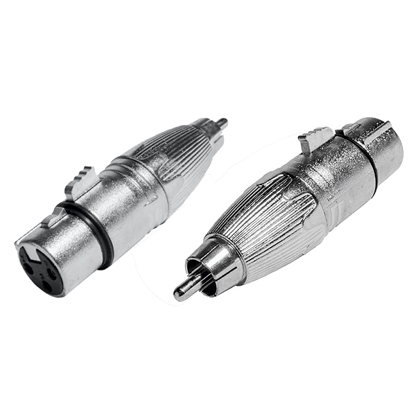 Adaptador RCA Macho/XLR3 Hembra