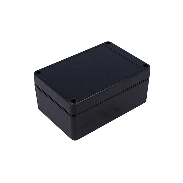 PP076N CAJA PARA ELECTRICIDAD DE ABS NEGRO (RAL 9005) CON IP65  125x85x57mm