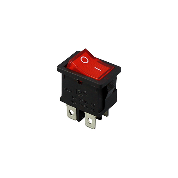 11188IL Interruptor 2C 2P Off-On Luminoso Rojo 