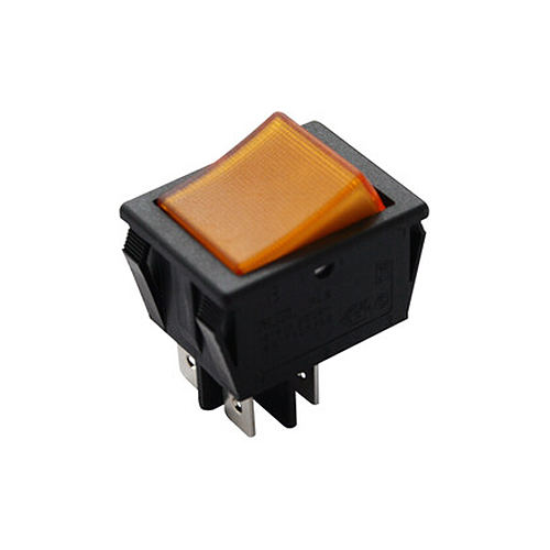 11405ILNA Interruptor 2C 2P Off-On Luminoso Ambar