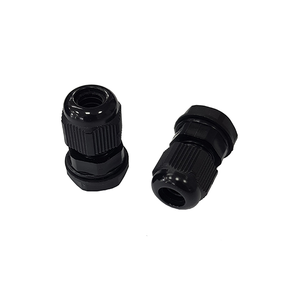 Prensaestopa Nylon IP68 M12 cable:3-6.5mm Negra