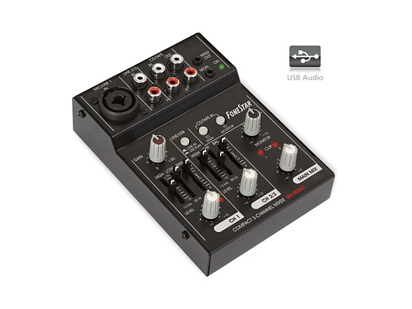MEZCLADOR AUDIO POR USB SM-303SC