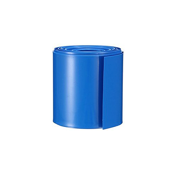 Termorretractil PVC Rigido Azul 76mmØ (120mm en Plano) 1mt