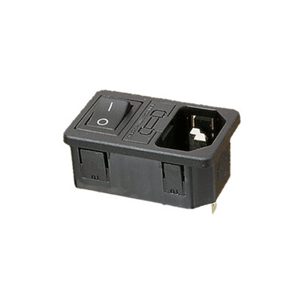 Base Chasis IEC320 C14 Fus+Interruptor