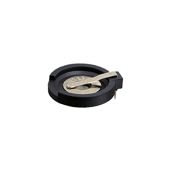 PORTAPILAS 1xBOTON 20mm POS.HORIZONTAL CR2016 - CR2032 - CR2025	