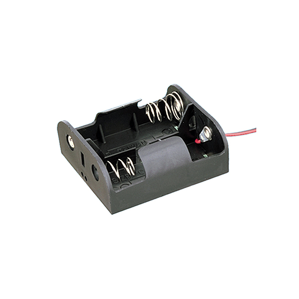 PORTAPILAS 2xR14 (C) POS.HORIZONTAL C/CABLE