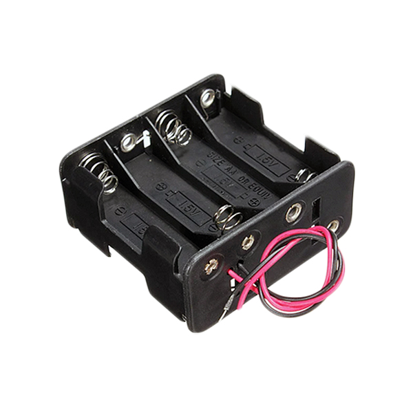 PORTAPILAS 8xR6 (AA) POS.VERTICAL C/CABLE