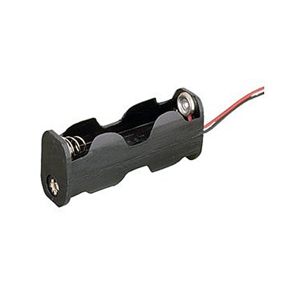 PORTAPILAS 2xR6 (AA) POS.VERTICAL C/CABLE
