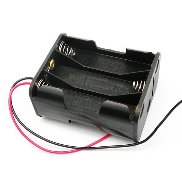 PORTAPILAS 6xR6 (AA) POS.VERTICAL C/CABLE